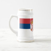 Serbia Flag ビールジョッキ (左)