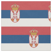 Serbia Flag ファブリック (クローズアップ)