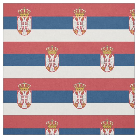 Serbia Flag ファブリック (見本)