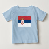 Serbia Flag ベビーTシャツ (正面)