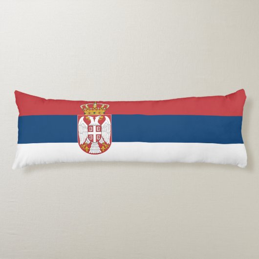 Serbia Flag ボディピロー (正面)