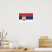 Serbia Flag ポスター (キッチン)