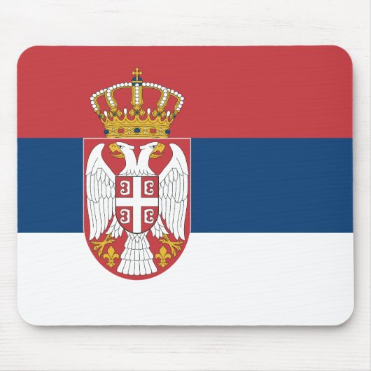 Serbia Flag マウスパッド (正面)
