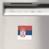 Serbia Flag マグネット (インサイチュ (食洗機))