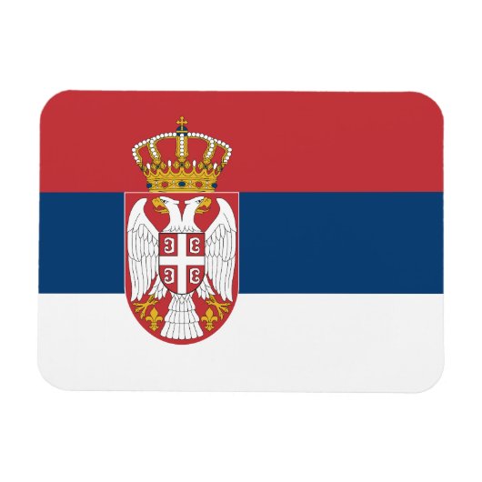 Serbia Flag マグネット (横)