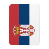 Serbia Flag マグネット (縦)