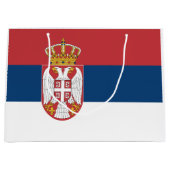Serbia Flag ラージペーパーバッグ (正面)