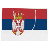 Serbia Flag ラージペーパーバッグ (裏面)