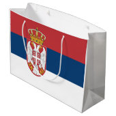 Serbia Flag ラージペーパーバッグ (裏面アングル)