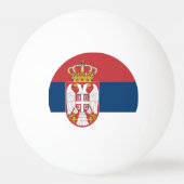 Serbia Flag 卓球ボール (正面)