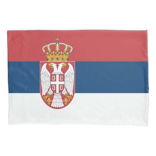 Serbia Flag 枕カバー (正面)