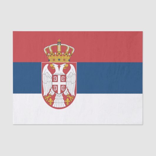 Serbia Flag 薄葉紙 (正面)