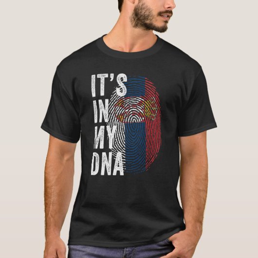 Serbia It's In My DNA Cute Serb Fingerprint Serbia Tシャツ (正面)