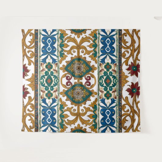 Serbian carpet pattern 5 タペストリー (正面(横))