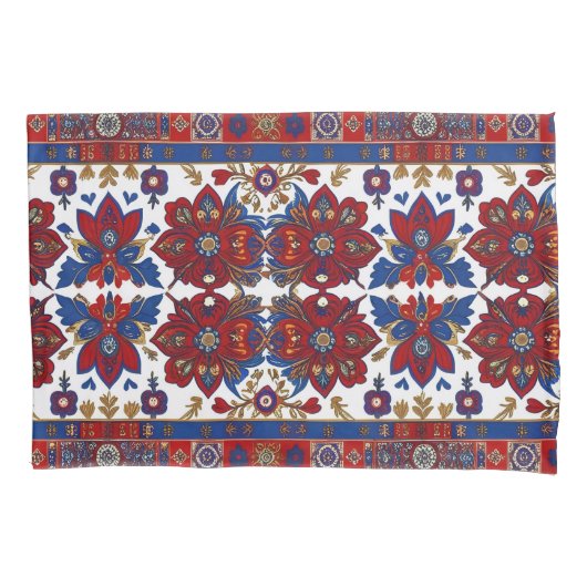 Serbian carpet pattern 8 枕カバー (正面)