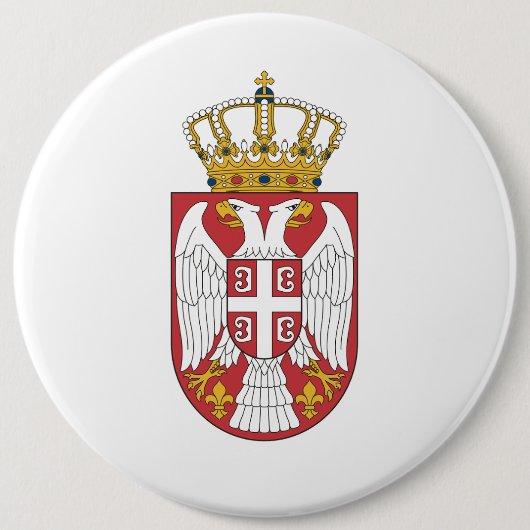 Serbian Eagle 缶バッジ (正面)