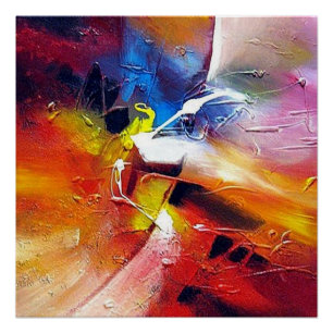 Serdar Hizli著抽象的な絵画 ポスター