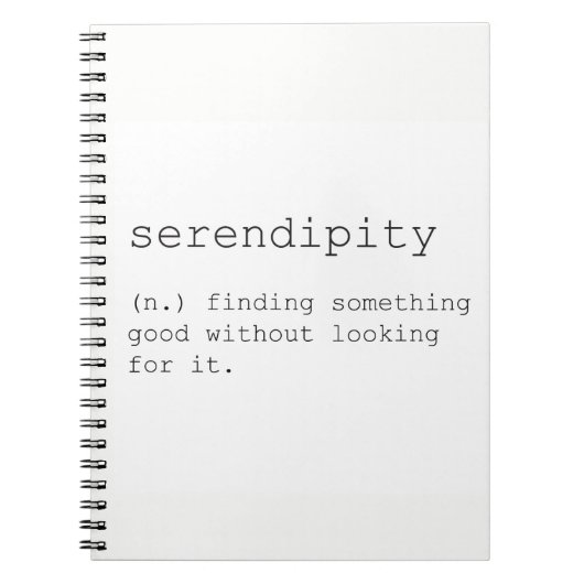 Serendipity notebook ノートブック (正面)
