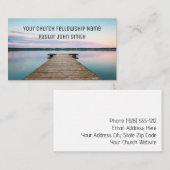 SERENE湖と波止場教会の名刺 名刺 (正面/裏面)