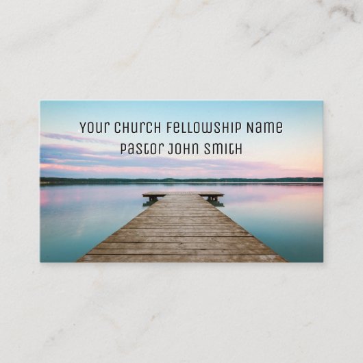 SERENE湖と波止場教会の名刺 名刺 (正面)