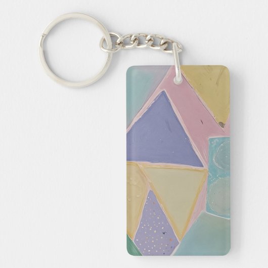 Serene Abstracts: A Pastel Dream キーホルダー (正面)