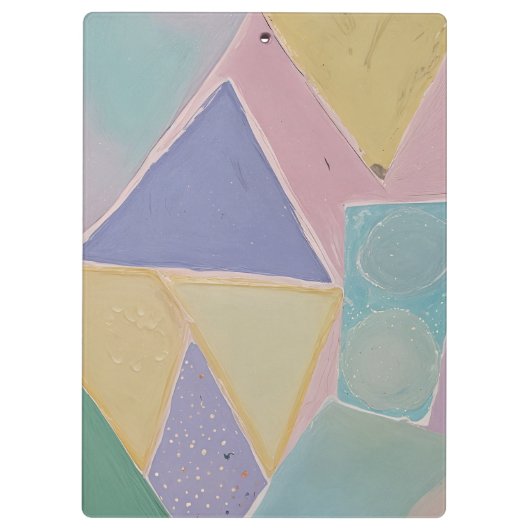 Serene Abstracts: A Pastel Dream クリップボード (裏面)