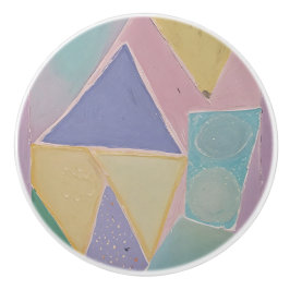 Serene Abstracts: A Pastel Dream セラミックノブ