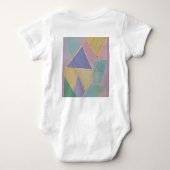 Serene Abstracts: A Pastel Dream ベビーボディスーツ (裏面)