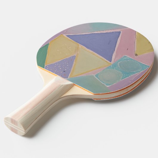 Serene Abstracts: A Pastel Dream 卓球ラケット (正面アングル)