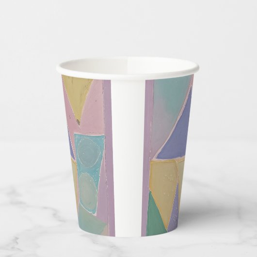 Serene Abstracts: A Pastel Dream 紙コップ (左)