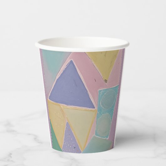 Serene Abstracts: A Pastel Dream 紙コップ (正面)