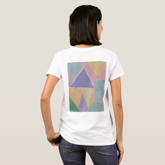 Serene Abstracts: A Pastel Dream Tシャツ (裏面フル)