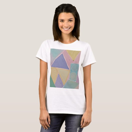 Serene Abstracts: A Pastel Dream Tシャツ (正面フル)