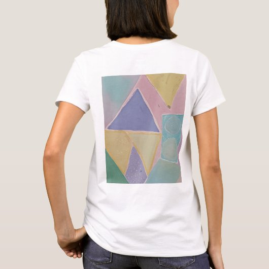 Serene Abstracts: A Pastel Dream Tシャツ (裏面)
