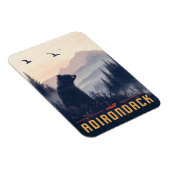 Serene Adirondack Bear:ヴィンテージ マグネット (右側)