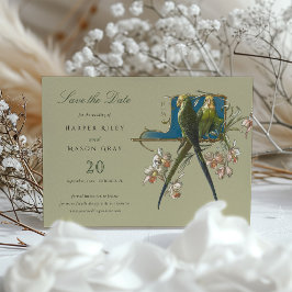 Serene Aviary 'Save the Date'結婚式招待状 招待状