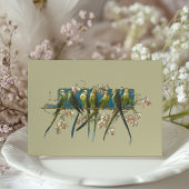 Serene Aviary 'Save the Date'結婚式招待状 招待状