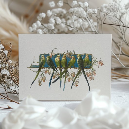 Serene Aviary 'Save the Date'結婚式招待状 招待状