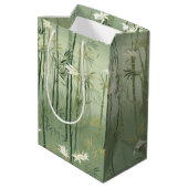 Serene Bamboo Blossom Asian  (1) ミディアムペーパーバッグ (裏面アングル)