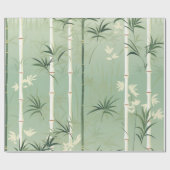 Serene Bamboo Blossom Asian  (2) ラッピングペーパー (フラット)