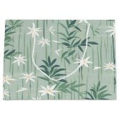 Serene Bamboo Blossom Asian  (4) ラージペーパーバッグ (正面)