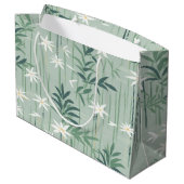 Serene Bamboo Blossom Asian  (4) ラージペーパーバッグ (裏面アングル)