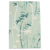 Serene Bamboo Blossom Asian  (8) ミディアムペーパーバッグ (正面)