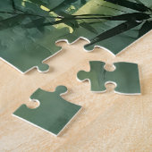 Serene Bamboo Forest Mist Glow ジグソーパズル (側面)