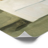 Serene Barn - White ポスター (角)