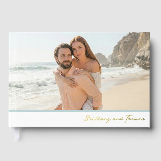 Serene Beach Romantic Photo ゲストブック (正面)