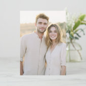 Serene Beige Casual Photo 招待状 (スタンド正面)