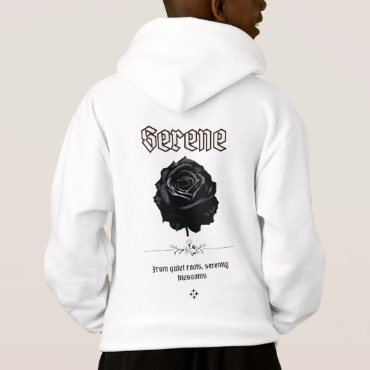 Serene Black Ink Rose (裏面)