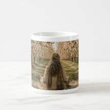 Serene Bloom Botanical Garden Mug Romantic Cottage
