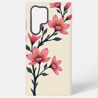 "Serene Blossoms: A Floral Elegance" スマートフォンケース Samsung Galaxy S22 Ultraケース